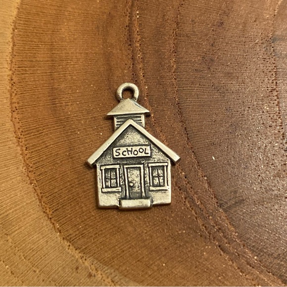 RETIRED James Avery Schoolhouse Charm, Sterling Silver - Picture 1 of 2
